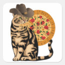 Search for funny pizza stickers Kitten