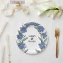 Search for floral wedding plates Blue