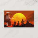 Search for cowboy business cards Sunset