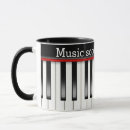 Search for keyboard keys mugs Piano teacher