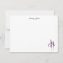 Search for iris horizontal note cards Watercolor
