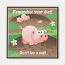 Search for funny diet magnets Pig