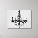 Search for chandelier canvas prints Black