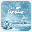 Search for trees in winter stickers Blue