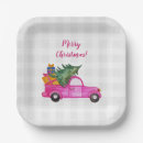 Search for christmas trucks paper plates Party