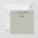 Search for sage green note cards A note from