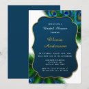 Search for elegant peacock bridal shower invitations Gold