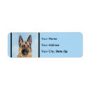 Search for black german shepherd return address labels Dog