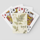 Search for fern leaves playing cards Green