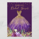 Search for amethyst bridal shower invitations Floral