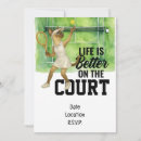 Search for tennis player invitations Party
