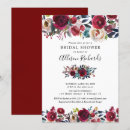 Search for fall bridal shower invitations Burgundy
