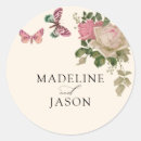 Search for butterflies wedding stickers Classic