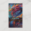 Search for dragon business cards Tattoo artist