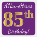 Search for 85th birthday stickers 85 years old