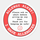 Search for daycare labels Allergy alert