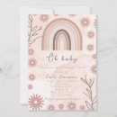 Search for coral baby shower invitations Bohemian