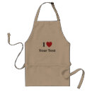 Search for heart design aprons I love