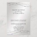 Search for platinum anniversary invitations Silver