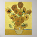 Search for flowers in a vase painting posters Sunflower