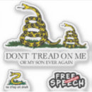 Search for dont tread on me stickers Libertarian