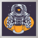 Search for love coffee posters Blue