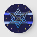 Search for jewish clocks Blue background