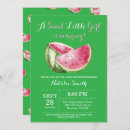 Search for watermelon baby shower invitations Pink and green
