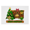 Search for christmas fireplace posters Chimney