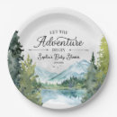 Search for adventure baby shower plates Gender neutral