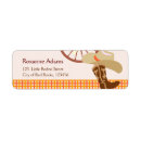 Search for wild horse return address labels Old west
