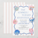 Search for seventeen birthday invitations Pink