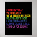 Search for science is real posters Earth love