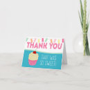 Search for cupcake thank you cards Pink