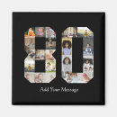 Search for for 80th birthday magnets Black and white
