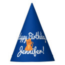 Search for blue paper party hats Orange