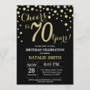 Search for diamond shape invitations Black and gold