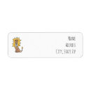 Search for cute cats return address labels Retro