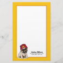 Search for bulldog stationery paper Pug
