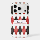 Search for diamond shape iphone cases Red