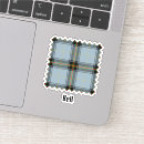 Search for blue and white checks stickers Plaid