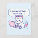 Search for funny office postcards Cat
