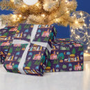 Search for christmas scene wrapping paper Church