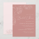 Search for pink peony bridal shower invitations Calligraphy script