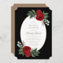 Search for red black bridal shower invitations Black and gold