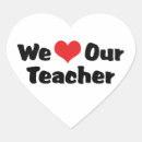 Search for i love my teacher stickers Heart