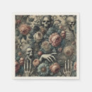 Search for antique halloween napkins Gothic