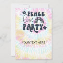 Search for peace love party invitations Groovy