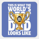 Search for worlds best dad stickers Trophy