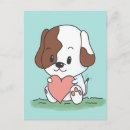 Search for cartoon dog postcards Kawaii